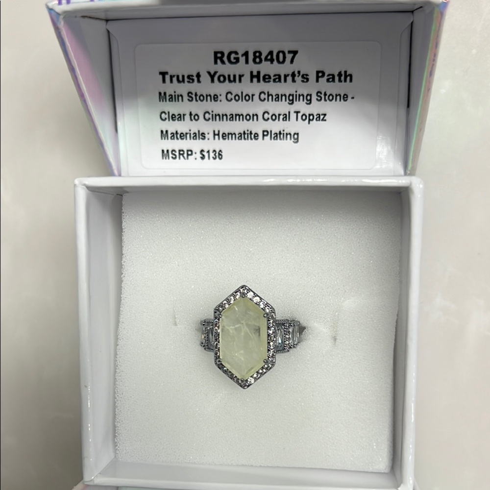 Bomb Party ‘Trust your Hearts Path’ ring size 5. Never worn